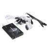 2.5X420mm Bonicular Loupes Magnifier with 3W Operating Head Lamp Aluminum Box (Black) view 4
