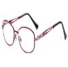 bestsight1936 Purple Pink Women's Retro Alloy Business Metal Engraved Flexible Reading Glass (3.00, 2 Pack) view 4