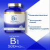 Carlyle Vitamin B1 500mg (Thiamine) | 200 Vegetarian Caplets | Non-GMO and Gluten Free Supplement view 3