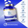 Carlyle Vitamin B1 500mg (Thiamine) | 200 Vegetarian Caplets | Non-GMO and Gluten Free Supplement view 4