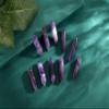 10 PCS Amethyst Crystals Set Wands Polished Healing Crystal Stones Bulk Natural Hexagonal Pointed Reiki Energy Balancing Meditation Therapy Wand Gift Stocking Stuffers for Women view 3