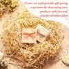Outus 1LB Gold and White Crinkle Cut Paper Shred Filler Shredded Paper for Gift Box Gift Basket Bag Filler Grass Tissue Cushion Stuffing for Christmas Holiday Packaging Wrapping view 3