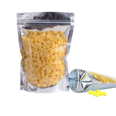 100PCS Resealable Smell Proof Bags,6.3"x9.4" Aluminium Foil Stand Up Food Pouches Bags with Zipper for Nuts Packing