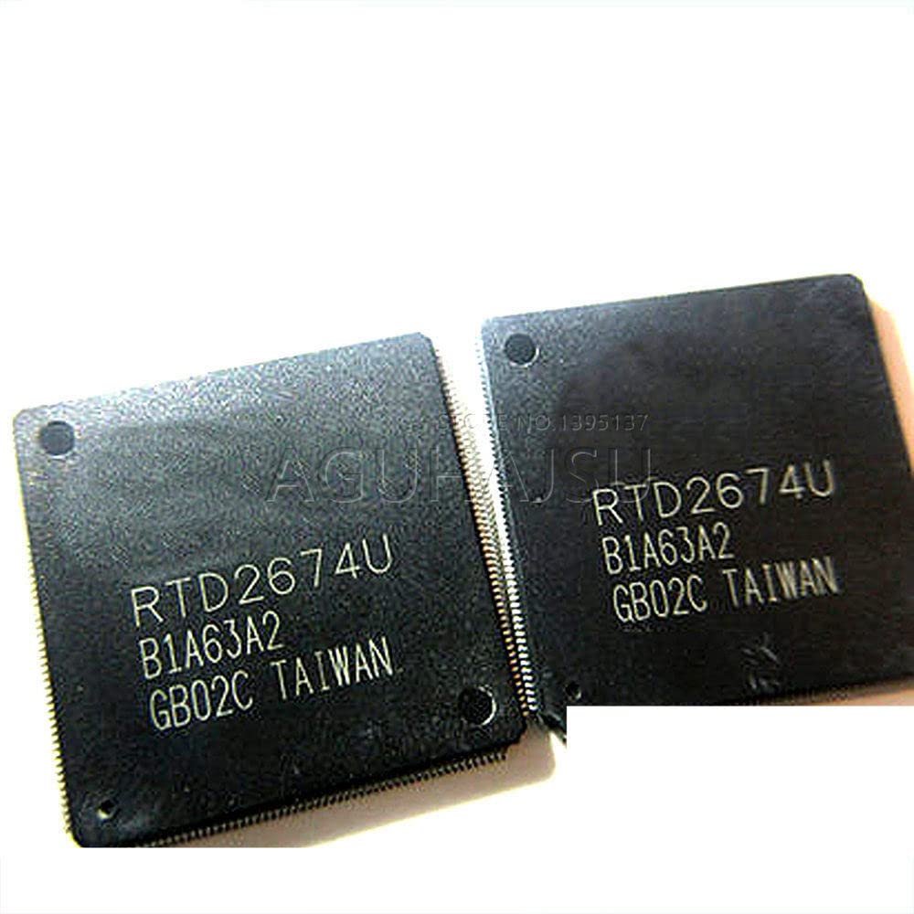 1Pcs RTD2674U-GR QFP RTD2674U RTD2674 free shipping