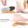 1pair Leather Arch Support Insoles for Breathable Sweat-Absorbing Orthotic Footwear Inserts for Men Women Comfort for Running Hiking Daily Use view 2