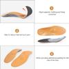 1pair Leather Arch Support Insoles for Breathable Sweat-Absorbing Orthotic Footwear Inserts for Men Women Comfort for Running Hiking Daily Use view 4