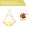 5pcs Car Perfume Pendant Essential Oils Diffusers Fabric Tassel Fringe Diffuser Bottle Auto Pendant Glass Containers Travel Hanging Bottle High White Glass Personality view 2