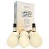 Premium Himalayan Wool Dryer Balls with Essential Oils. 6 Large Dryer Balls Plus 2 Bottles of (Eucalyptus and Cedar Wood) Essential Oil for Faster Drying and Naturally Scented Laundry view 1