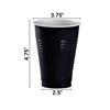 Hanna K. Signature Plastic Cups Black 18 oz view 2