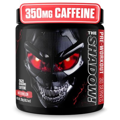 JNX SPORTS The Shadow! High Stim Preworkout | 350mg of Caffeine | Watermelon 30 Servings | Electric Energy, Mental Focus & Superhuman Strength for Men & Women