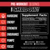 JNX SPORTS The Shadow! High Stim Preworkout | 350mg of Caffeine | Watermelon 30 Servings | Electric Energy, Mental Focus & Superhuman Strength for Men & Women view 2
