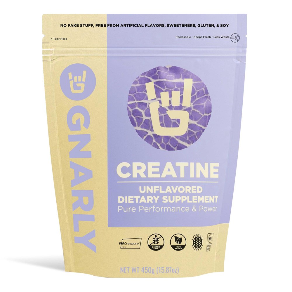 Gnarly Nutrition Creatine Powder  Creapure, Vegan Creatine Supplement  NSF Sport Certified, Optimized Recovery  Sports Nutrition  5g Creatine Monohydrate  Unflavored, 15.87 oz