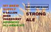 Strong Ale Homebrew 5 gal Advance ALL GRAIN Beer Recipe Kit - By My Brew Supply view 1