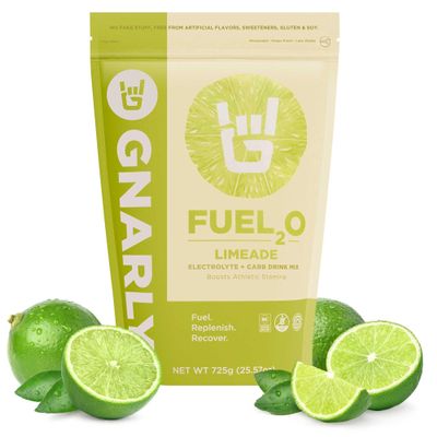 Gnarly Nutrition Fuel2O Electrolyte Powder, Limeade  NSF Sport Certified  Electrolyte Solution, Fuel, Replenishment, and Recovery  Fuel2O Endurance Nutrition  Limeade, 25.57 oz
