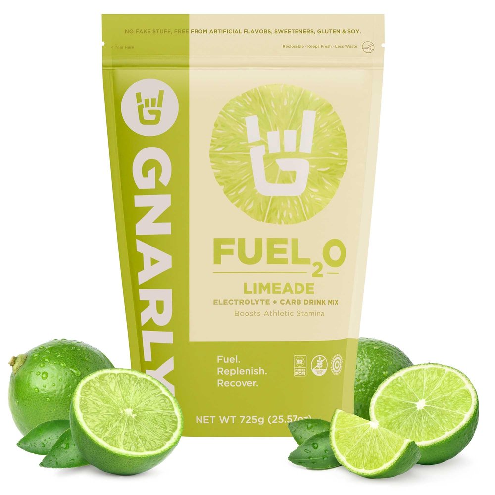 Gnarly Nutrition Fuel2O Electrolyte Powder, Limeade  NSF Sport Certified  Electrolyte Solution, Fuel, Replenishment, and Recovery  Fuel2O Endurance Nutrition  Limeade, 25.57 oz