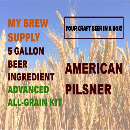 American Pilsner ALL GRAIN 5 gal Beer Home brew Ingredient Kit - By My Brew Supply