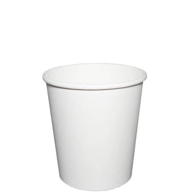 Disposable White Paper Soup Containers - Paper Ice Cream Cups - Disposable Dessert Bowls for Cold, Frozen Yogurt Cups - Food Storage Containers, Microwavable and Freezer Safe Take Out (500, 16oz)