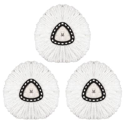 3 Pack Mop Replacement Head Mop Refills EasyWring Spin Mop Refills