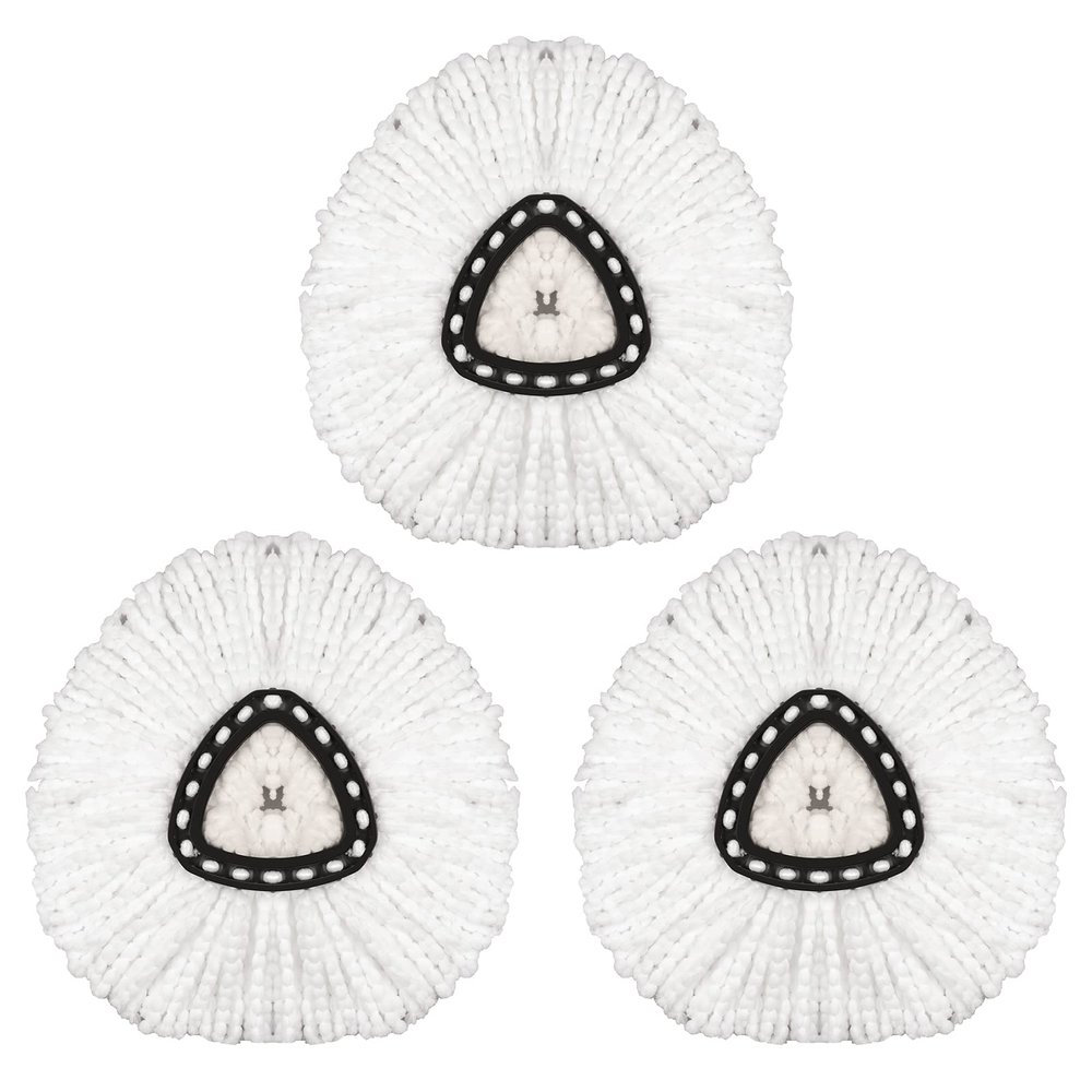 3 Pack Mop Replacement Head Mop Refills EasyWring Spin Mop Refills