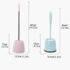 WYDNX Stable Plastic Toilet BrushDurable Toilet Bowl Brushes with Long Handle and HolderCompact Storage Toilet Scrub Brush2-Pack Handy (Color : One) view 2