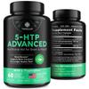 TWINLEAF 5 HTP Supplement for Mood Support - Made in USA - Natural Manganese & L-tryptophan Capsules - 5-HTP Booster for Men & Women - Proprietary Formula for Mood and Relaxation - 60 Vegan Capsules view 1