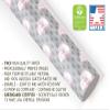 Cute Pink Gray Skull Wrapping Paper Premium Gift Wrap Pastel Goth Birthday Party Decoration (12 foot x 30 inch roll) view 4