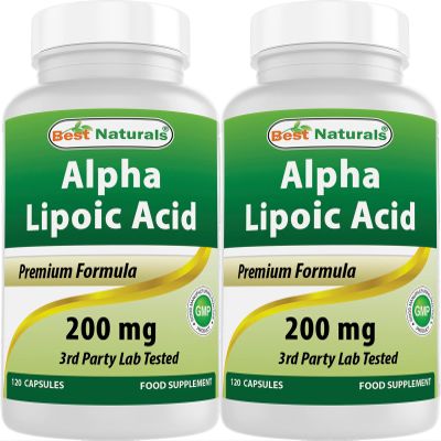 Best Naturals Alpha Lipoic Acid 200 Mg 120 Capsules (120 Count (Pack of 2))