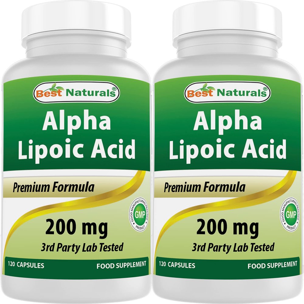 Best Naturals Alpha Lipoic Acid 200 Mg 120 Capsules (120 Count (Pack of 2))