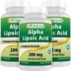 Best Naturals Alpha Lipoic Acid 200 Mg 120 Capsules (120 Count (Pack of 3)) view 1