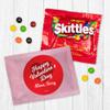 24ct Valentine's Day Candy Favors Fun Size (24 Pack) - Pink Foil - (3 x 4in) Valentine's Candy for Kids - Classroom Party Favors - Red Heart view 1