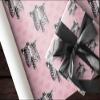 Cute Pink Skeleton Heart Wrapping Paper Premium Gift Wrap Pastel Goth Birthday Party Decoration (6 foot x 30 inch roll) view 4
