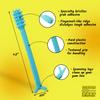 Denture Dart V4 Hard Plastic Denture Brush - Denture Gel Adhesive Remover - Remove Denture Gel Adhesive from Mouth & Gums, Oral Hygiene Products, Scraper w/Textured Grip and Rigid Bristles view 3