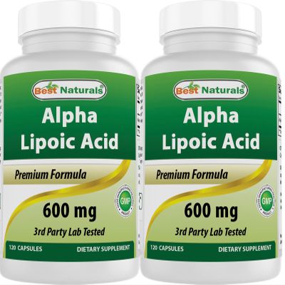Best Naturals -- Alpha Lipoic Acid (ALA) - 600 mg (120 Count (Pack of 2))