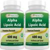 Best Naturals -- Alpha Lipoic Acid (ALA) - 600 mg (120 Count (Pack of 2)) view 1