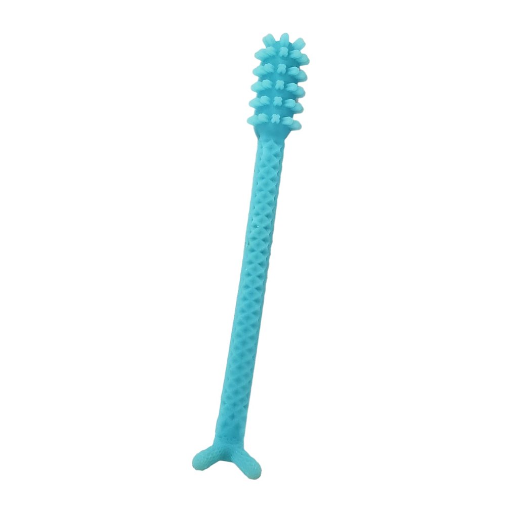 Denture Dart V4 Hard Plastic Denture Brush - Denture Gel Adhesive Remover - Remove Denture Gel Adhesive from Mouth & Gums, Oral Hygiene Products, Scraper w/Textured Grip and Rigid Bristles