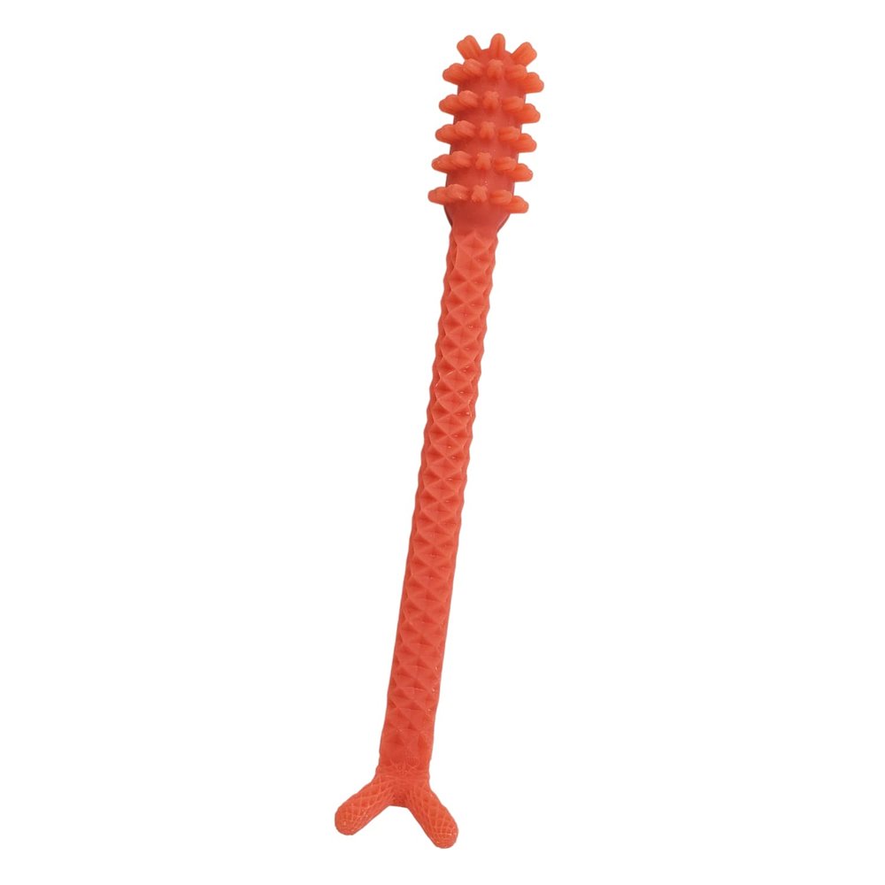 Denture Dart V4 Hard Plastic Denture Brush - Denture Gel Adhesive Remover - Remove Denture Gel Adhesive from Mouth & Gums, Oral Hygiene Products, Scraper w/Textured Grip and Rigid Bristles