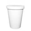 Disposable White Paper Soup Containers with Lids - Paper Ice Cream Cups - Disposable Dessert Bowls For Cold, Frozen Yogurt Cups - Food Storage, Microwavable, Freezer Safe Take Out (26oz, 150 Count) view 1
