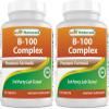 Best Naturals B 100 Complex 120 Tablets (B Complex Vitamins) (120 Count (Pack of 2)) view 1
