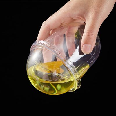 WMEIE Dessert Cups, 200PACK Disposable Clear Plastic Parfait Appetizer Cups, Dessert Bowls for Serving Tasting Cheesecake Pudding Mousse Ice Cream,200 pcs,360ML
