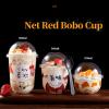 WMEIE Dessert Cups, 200PACK Disposable Clear Plastic Parfait Appetizer Cups, Dessert Bowls for Serving Tasting Cheesecake Pudding Mousse Ice Cream,200 pcs,360ML view 2