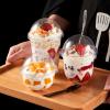 WMEIE Dessert Cups, 200PACK Disposable Clear Plastic Parfait Appetizer Cups, Dessert Bowls for Serving Tasting Cheesecake Pudding Mousse Ice Cream,200 pcs,250ML view 3