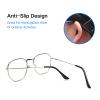 ALEOED 8 Pairs Black Eyeglass End Tips Silicone Anti-Slip Ear Sock Pieces Tube Sleeve Eyewear Soft Replacement Tips for Thin Wired Eyeglass Sunglasses Legs view 3
