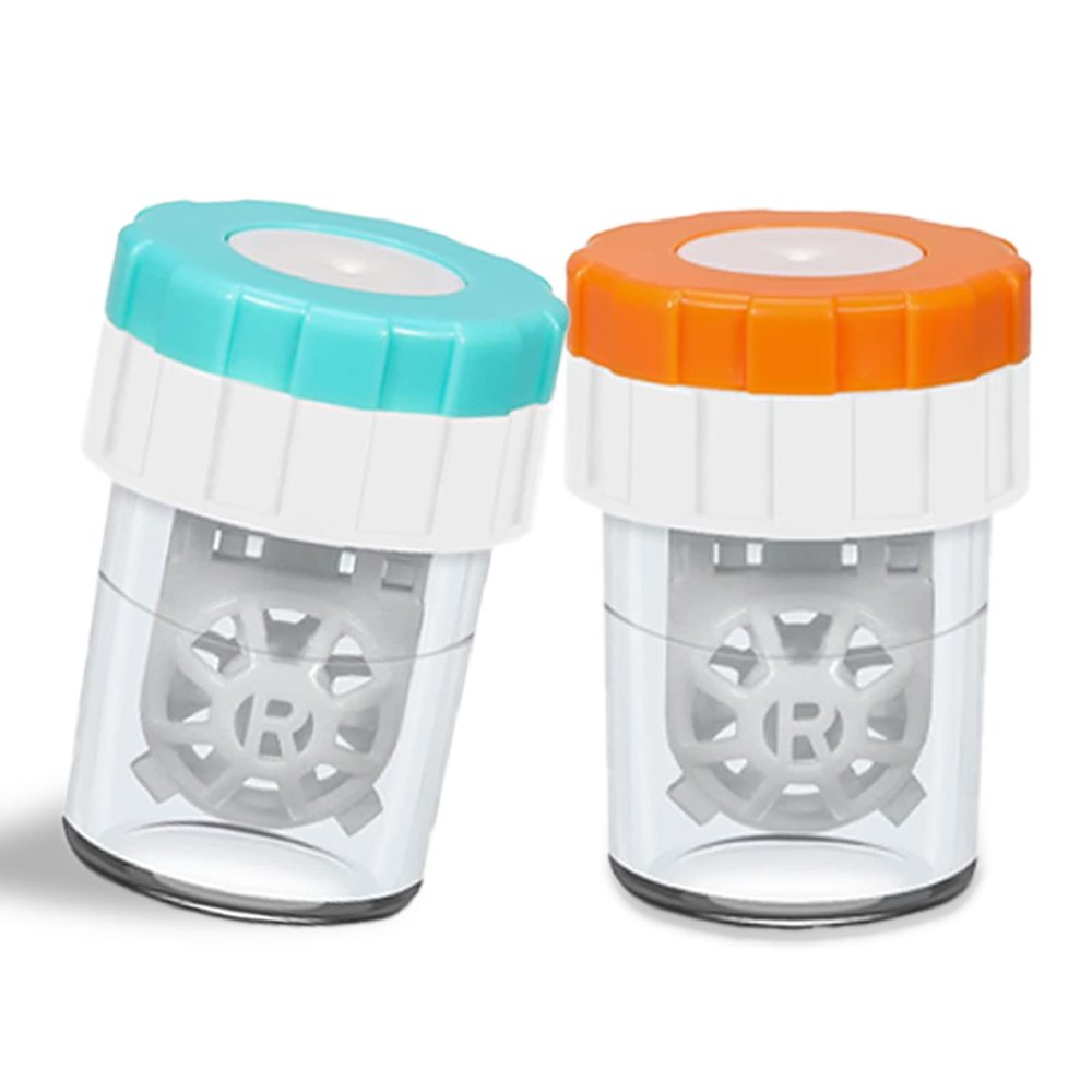 2 PCS Contacts Case Cleaner Machines, UpaClaire Daily Vision Care Manually Contact Lens Washer Cleaner Plastic