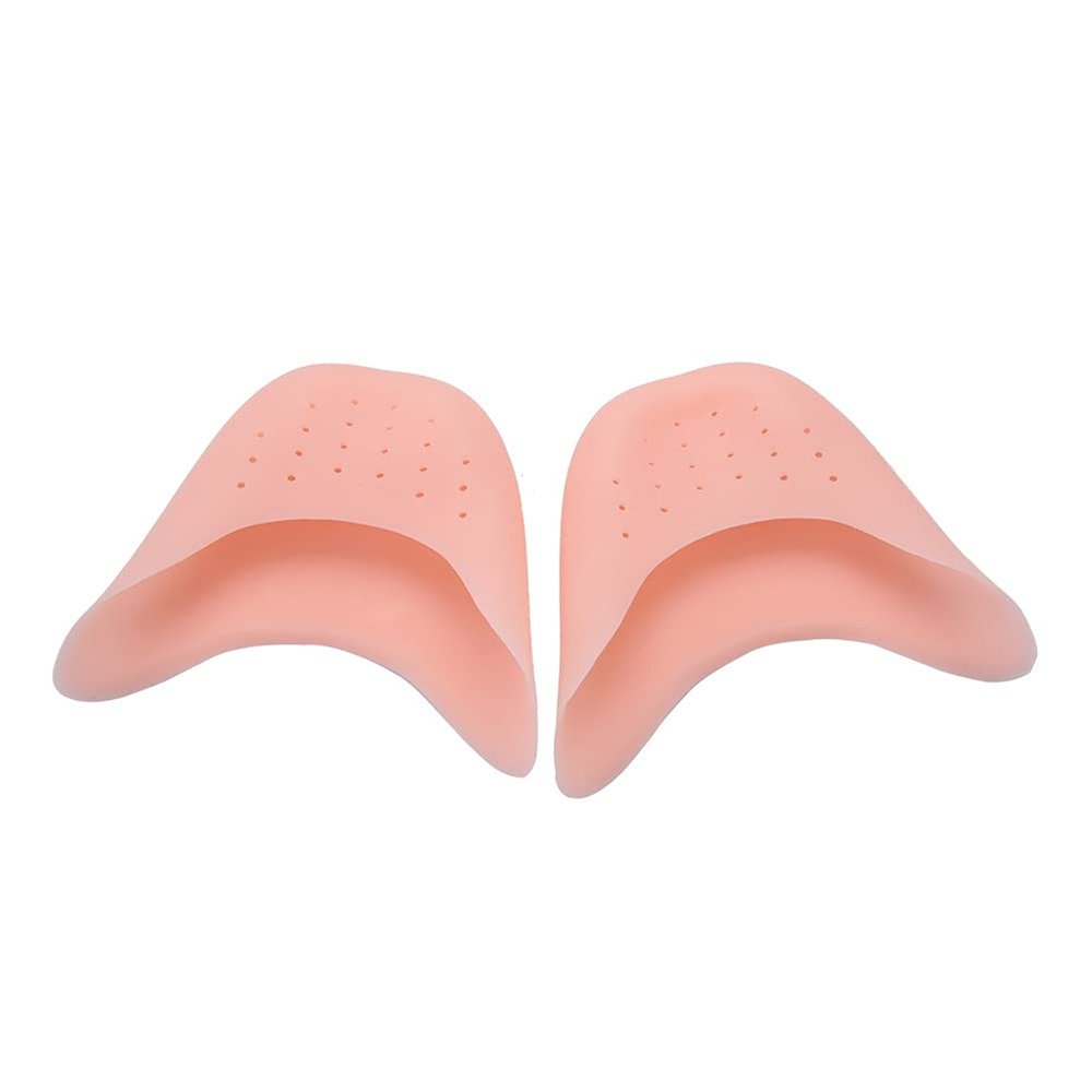 1 Pair Silicone Soft Ballet Pointe Dance Shoes Pads Dancing Toe Protector Foot Care Ballet Toe Pads Pointe Shoe Covers Forefoot Pad Toe Protective Sleeve Silicone Soft Ballet Insole(02)
