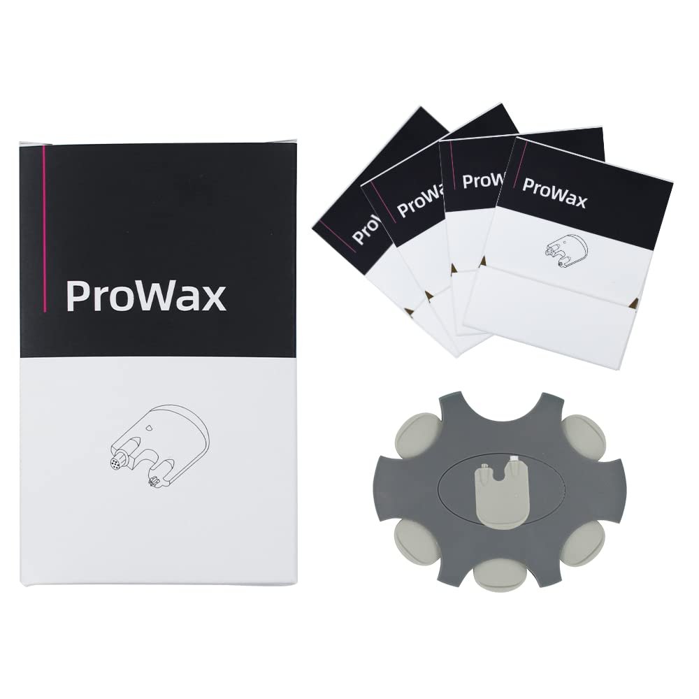 24-Pcs 2-mm Oticon Prowax Disposable Wax Guard Filters Cleaning Tool Accessory Hearing Aid Wax Guard Filters for Oticon ITC/CIC Hearing aid, Widex, Unitron and Resound Hear Clear Hearing aid Filters