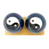 Top Chi Yin Yang Baoding Balls with Bamboo Stand (Small 1.4 Inch) view 1
