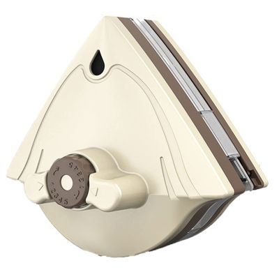 DWLOMHE Double-Sided Magnetic Window Cleaner Wiper, Magnetic Window Cleaner, Triangle Magnetic Suction, Double-Side Magnetic Glass Wiper, for Double Glazed Windows Thickness