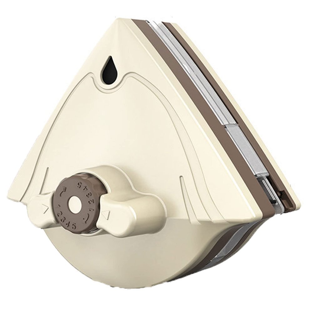 DWLOMHE Double-Sided Magnetic Window Cleaner Wiper, Magnetic Window Cleaner, Triangle Magnetic Suction, Double-Side Magnetic Glass Wiper, for Double Glazed Windows Thickness