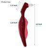Uouovo Premium Hard Denture Brush Toothbrush for False Teeth, Multi-Layered Bristles & Portable Denture Double Sided Brush, Denture Care (Pack of 4) view 4