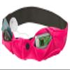 Athl Insulin Pump Belt - 2 Stretch Pockets Fits Insulin Pump, Epipen, Phone, Wallet, Cards and More - Comfortable and Adjustable Waist Strap - Size X-Small 20" - 22" - Insulin Pump Holder - Pink view 2